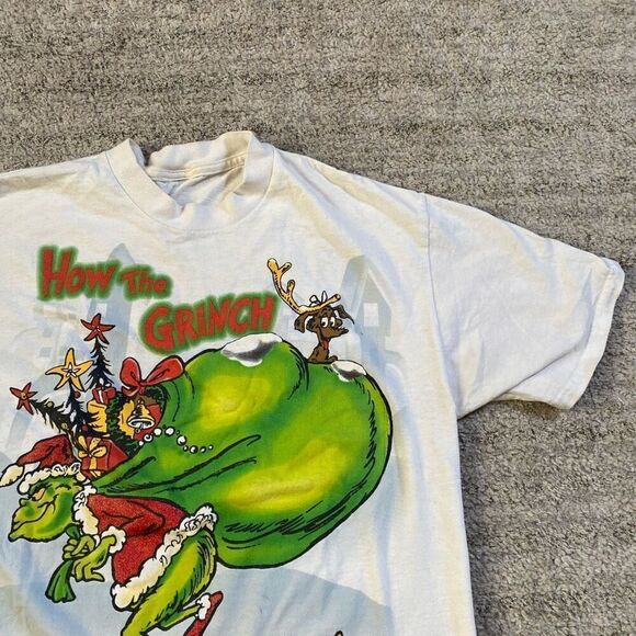 Vintage Seuss Wear How The Grinch Stole Christmas Graphic Tee 1997 - Picture 2 of 5